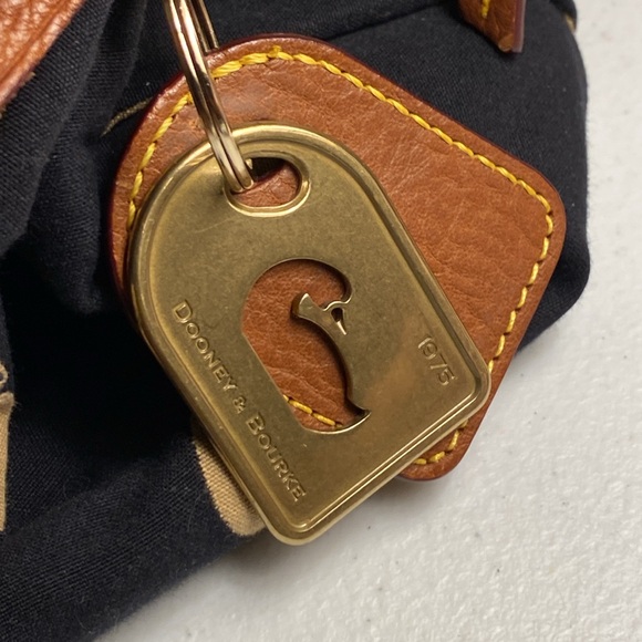 Dooney & Bourke Duck Logo Canvas Victoria Handbag - Picture 5 of 14